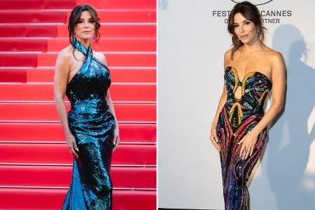Ein Abend, zwei Outfits: Eva Longoria glitzert in Cannes