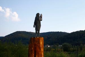 In ihrer Heimat Slowenien: Statue von Melania Trump gestohlen