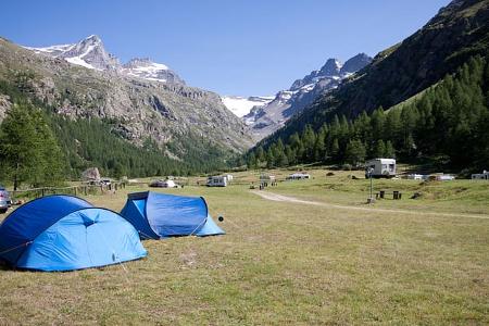 Pont Breuil Camping, Valsavarenche, Italien, Aostatal, Gran Paradiso, 1950 Meter, Campingplatz, Alpen