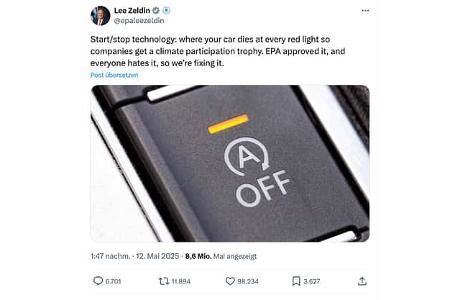05/2025 Lee Zelding EPA USA Tweet auf X / Twitter
