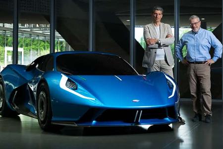 Hypercar Estrema Fulminea Italien Feststoffakku Superkondensator