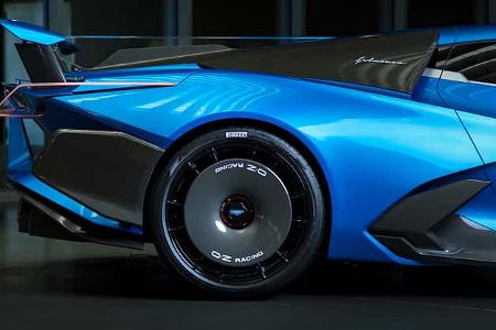 Hypercar Estrema Fulminea Italien Feststoffakku Superkondensator