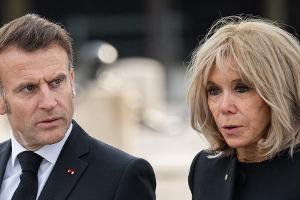 Emmanuel Macron: Élysée-Palast reagiert auf angebliches Schubs-Video