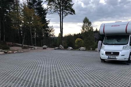 Stellplatz am Hotel Schoene Aussicht