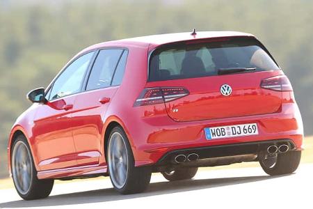 VW Golf R, Heckansicht
