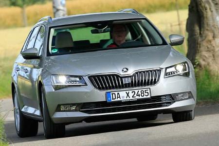 Skoda Superb Combi 2.0 TDI, Frontansicht