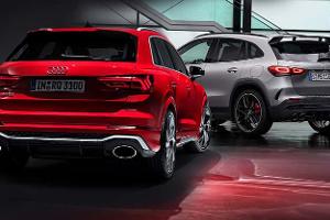 Kaltvergleich Genf 2020 Audi RS Q3 Mercedes-AMG GLA 45 S