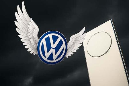 Logo VW mit Flügeln