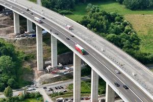 A45 Brücke verschoben