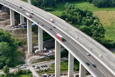 A45 Brücke verschoben