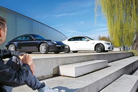 BMW M3, Porsche 911 Carrera S, Seitenansicht