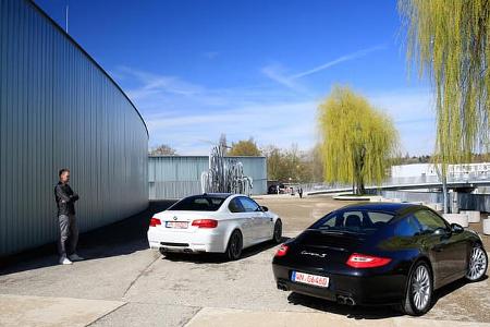 BMW M3, Porsche 911 Carrera S, Heckansicht