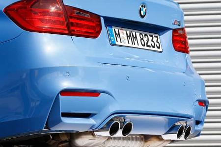 BMW M3, Heck, Auspuff, Endrohre