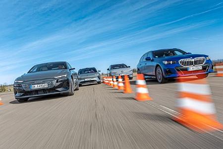 VW ID.7, Audi A6, BMW i5 und Nio ET5