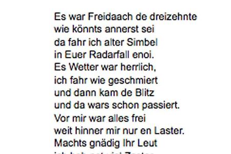 lustige Ausreden Bußgeld