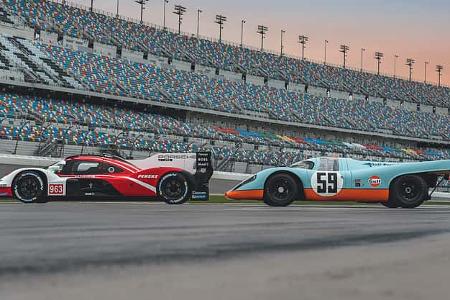 Porsche 963 vs. Porsche 917 - Treffen in Daytona - 2023
