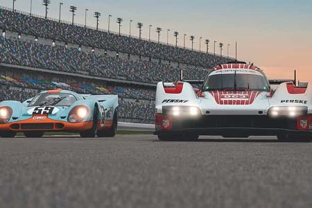Porsche 963 vs. Porsche 917 - Treffen in Daytona - 2023