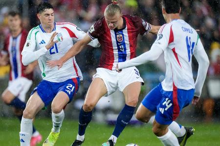 Italien verpatzt Quali-Auftakt gegen Haalands Norweger