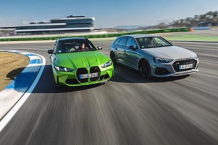 Audi RS4 Avant und BMW M3 Touring