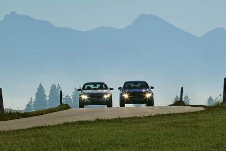 BMW M3, Mercedes AMG C63, Frontansicht