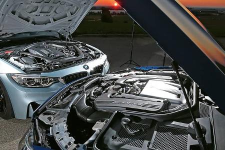 BMW M3, Mercedes AMG C63, Motoren