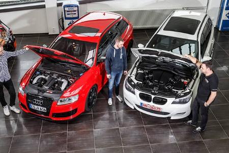 Audi RS 6 Avant, BMW M5 Touring, Motor