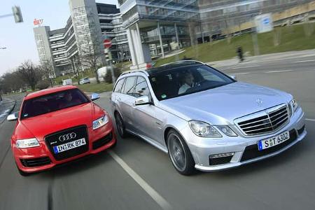 Audi RS6 Avant, Mercedes E63 AMG T