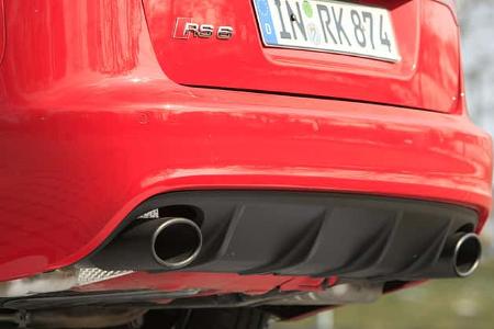 Audi RS6 Avant, Auspuff