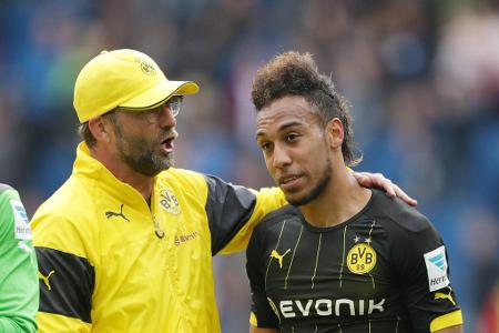 'Der Einzige, der das wirklich gar nicht witzig fand, war Marcel Reif, aber der findet in seinem Leben sowieso nichts mehr witzig.' (Klopp über den Batman-und-Robin-Jubel von Aubameyang und Reus)
