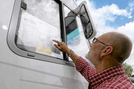 Preisschild Wohnmobil