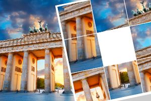 Das Brandenburger Tor am Pariser Platz in Berlin.