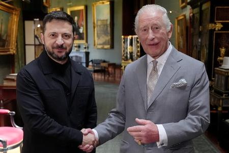 Selenskyj zu Gast bei König Charles auf Windsor