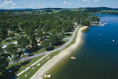 Reisemobil Angela Merkel Besuch Strandcamping Waging am See