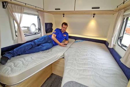 Bett, Einzelbetten, Caravelair Alba 462, Wohnwagen, 2026