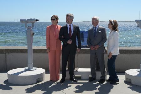 Öresundbrücke: Carl Gustaf und Silvia feiern mit Frederik und Mary