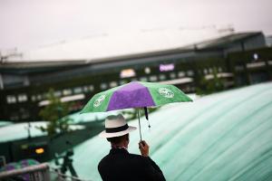 Regen verzögert Spielbeginn in Wimbledon