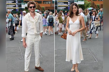 Andrew Garfield und Monica Barbaro: Ton-in-Ton-Auftritt in Wimbledon