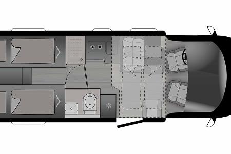 Grundriss Crosscamp 7.4 E EXPDN 2026