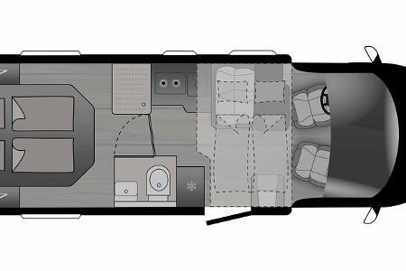 Grundriss Crosscamp 7.4 D EXPDN 2026