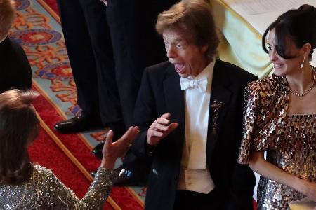 Mick Jagger feiert beim Staatsbankett mit den Royals