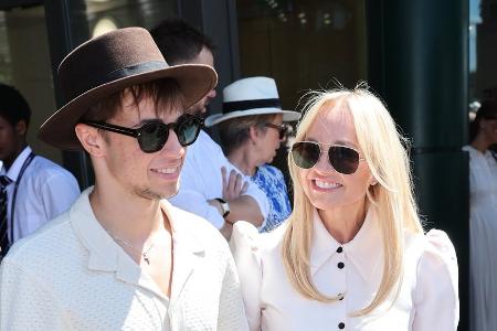 Spice Girl Emma Bunton besucht Wimbledon mit Sohn Beau