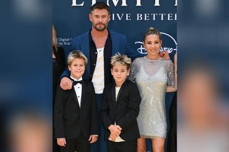 Familiensache: Zwillingssöhne begleiten Chris Hemsworth bei Premiere