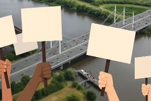 Autobahn Brücke A1 Hambrug