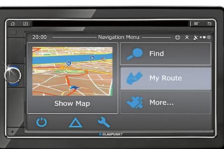 Das Navigationsmenue ist klar strukturiert.