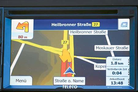 Eindeutige Routenfuehrung.