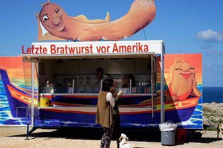 Bratwurst, Foodtruck, letzte Bratwurst vor Amerika