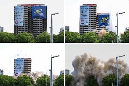 Die Sprengung verlief wie von der Stadt vorgesehen.