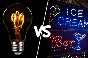 LED-Lampen und Halogenbirnen im Vergleich