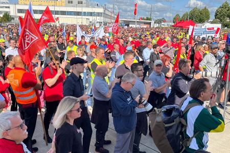 Auch in Schweinfurt gab es Protest.
