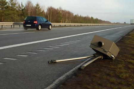 Blitze Radarfalle Vandalismus
